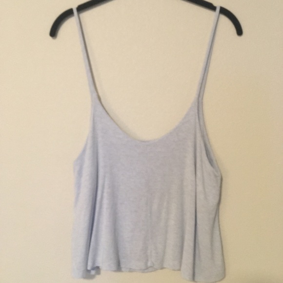 Brandy Melville Light Blue Crop Top SMALL - Picture 3 of 3